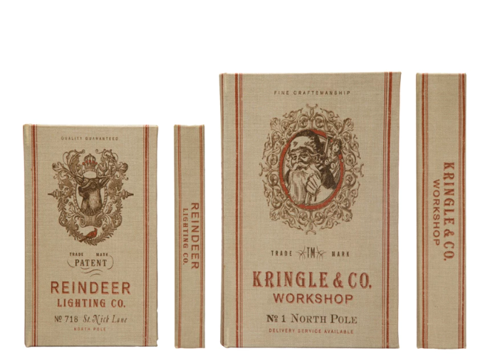 Kris Kringle Holiday Book Decor Set