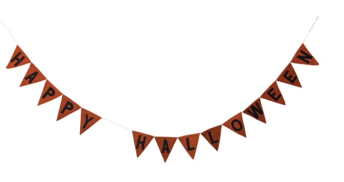 Happy Halloween Felt Banner