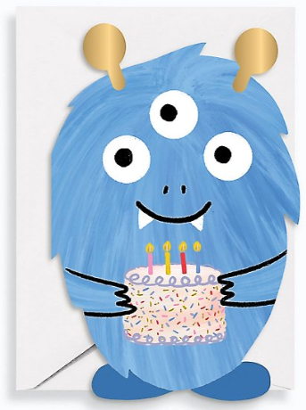 Die Cut Monsterously Fun Birthday Card