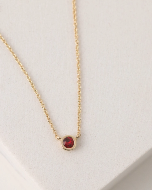 Kaleidoscope Gold Necklace | January