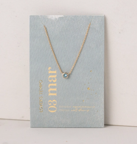 Kaleidoscope Gold Necklace | March