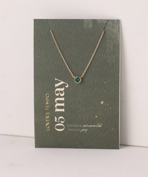 Kaleidoscope Gold Necklace | May