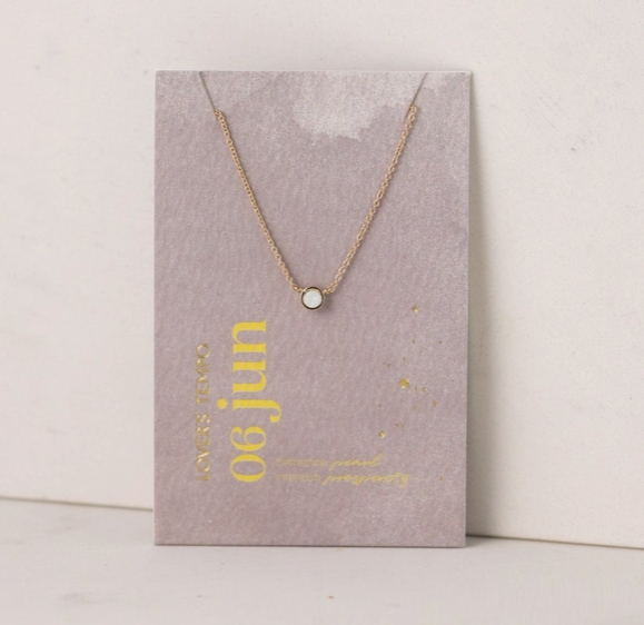 Kaleidoscope Gold Necklace | June