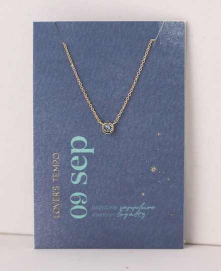 Kaleidoscope Gold Necklace | September