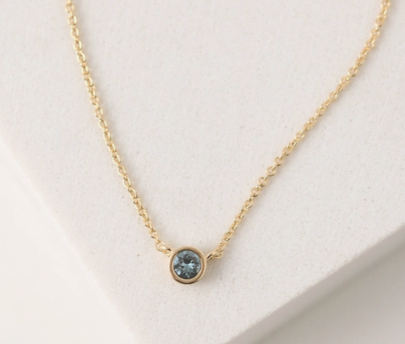 Kaleidoscope Gold Necklace | September