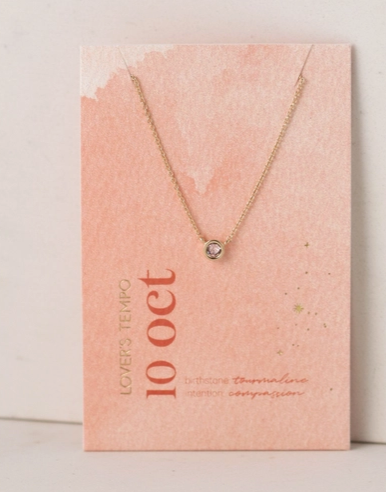 Kaleidoscope Gold Necklace | October