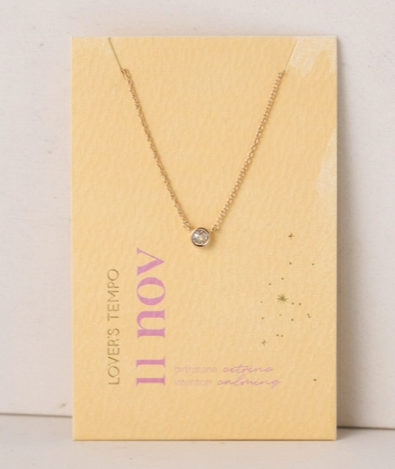 Kaleidoscope Gold Necklace | November