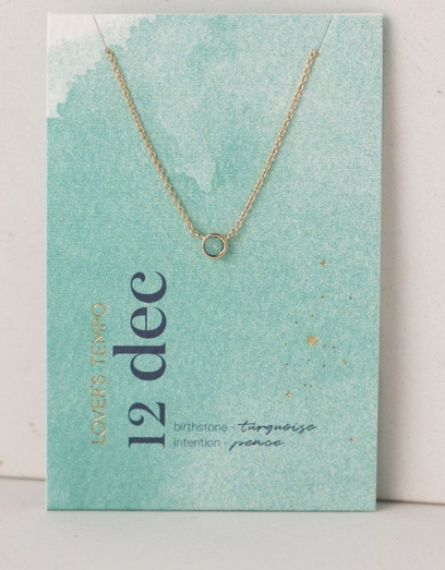 Kaleidoscope Gold Necklace | December