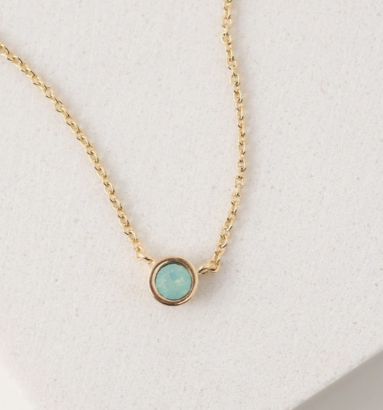 Kaleidoscope Gold Necklace | December