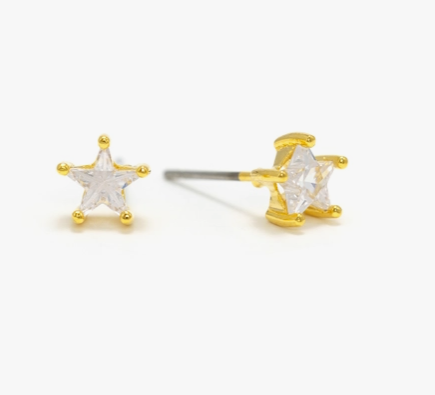 Star Crystal Stud Earrings