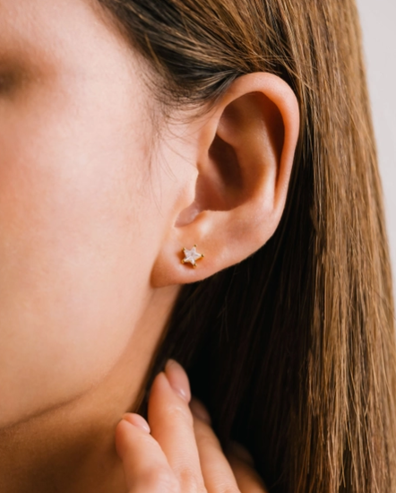 Star Crystal Stud Earrings