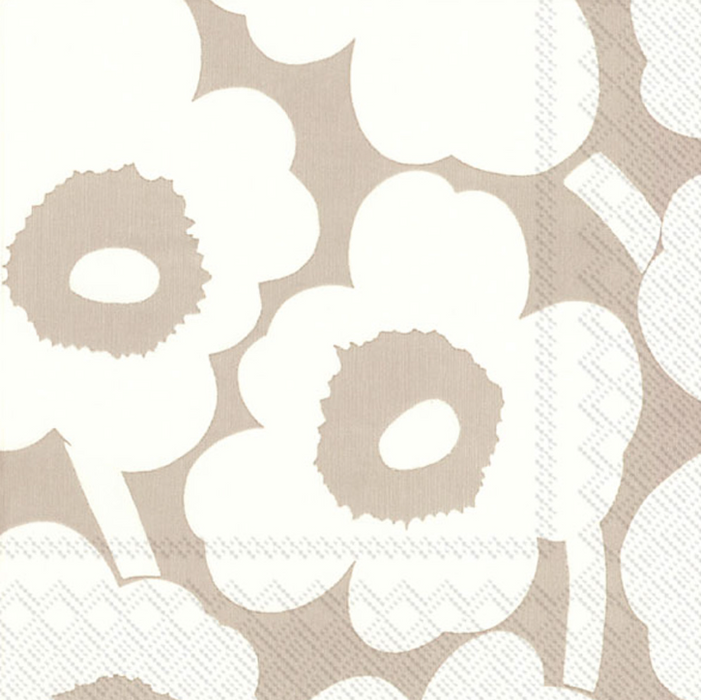 Marimekko Unikko Linen/Cream Cocktail Napkins