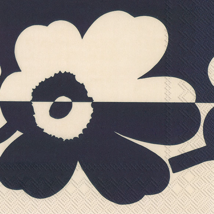 Suur Unikko Linen Blue Cocktail Napkins