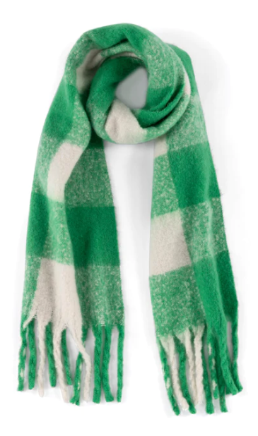 Mariah Green Plaid Scarf