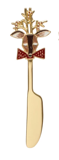 Reindeer Gold Canape Knife