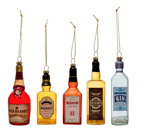 Whiskey Liquor Bottle Ornament