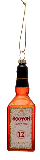 Scotch Liquor Bottle Ornament