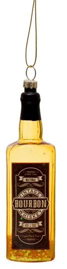 Bourbon Liquor Bottle Ornament