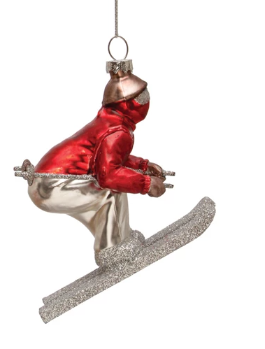 Downhill Skiier Ornament