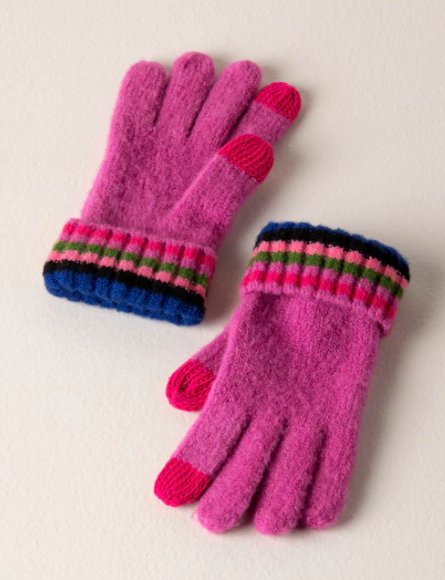Magenta Ronen Touchscreen Gloves