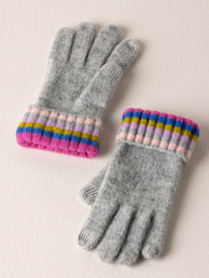Grey Ronen Touchscreen Gloves