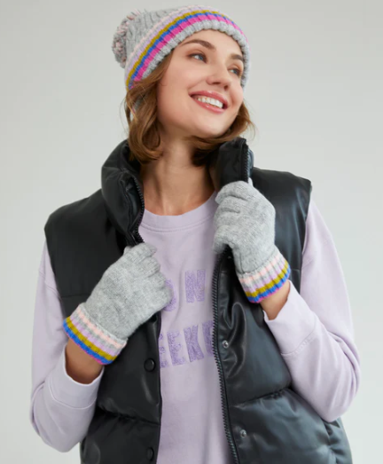Grey Ronen Touchscreen Gloves