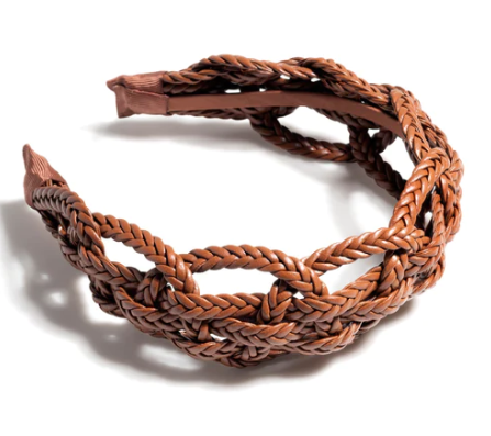 Brown Basket Weave Headband