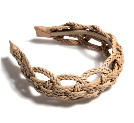 Taupe Basket Weave Headband