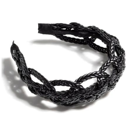 Black Basket Weave Headband