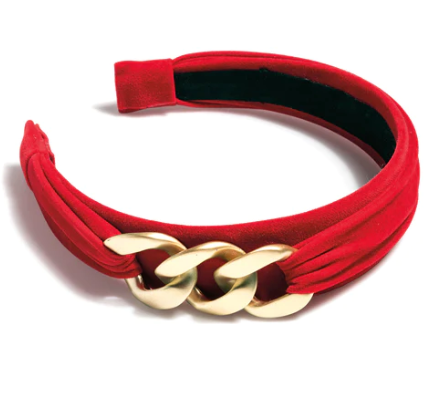 Red Chain Detail Headband