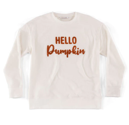 Hello Pumpkin Sweatshirt | Ivory