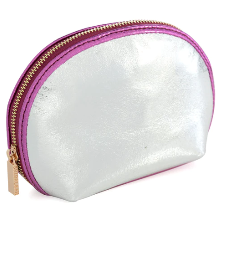 Silver Skyler Cosmetic Pouch