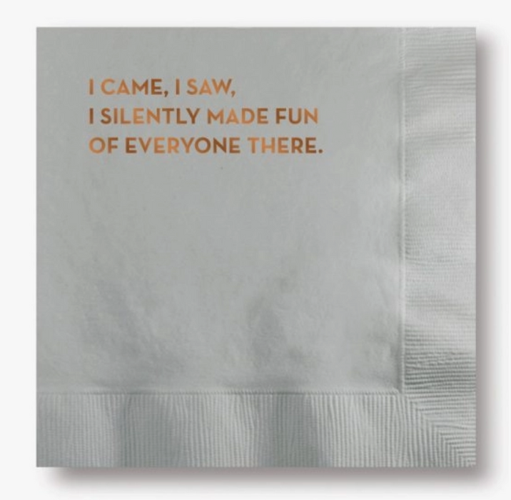 I Came, I Saw Napkins