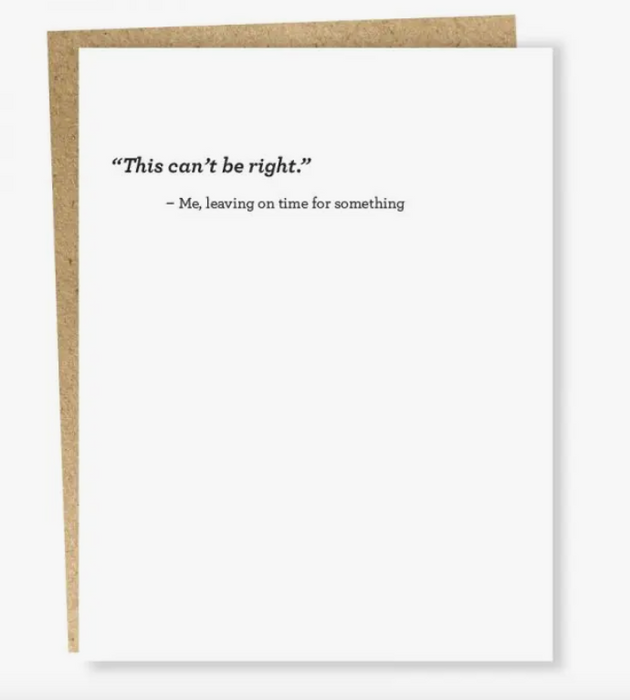 On Time Card