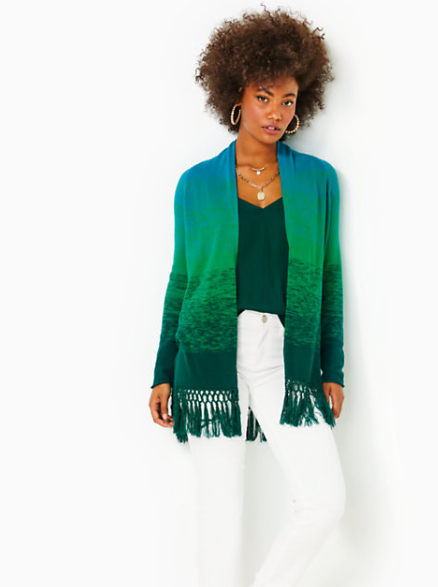Tatum Cardigan | Evergreen Ombre