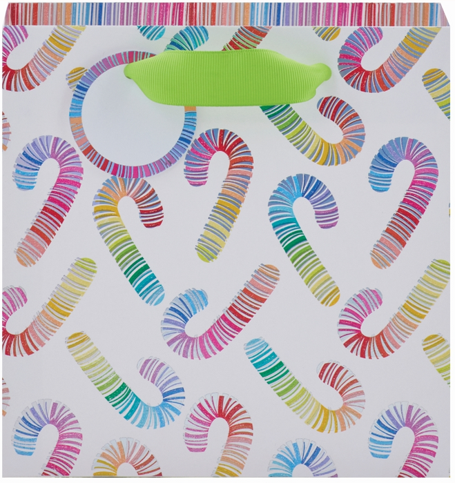 Rainbow Candy Canes Gift Bag | Small