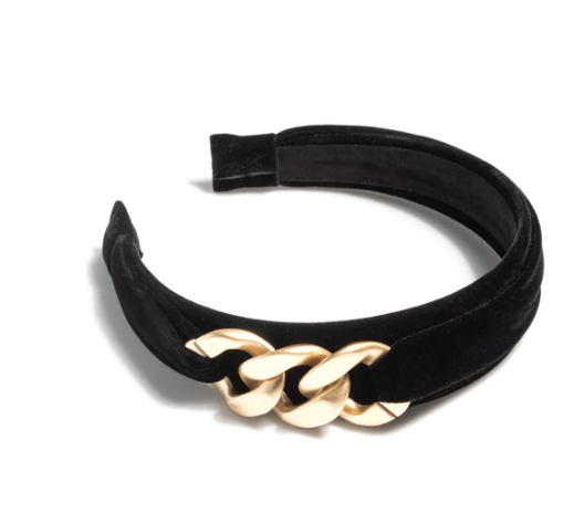 Black Chain Detail Headband