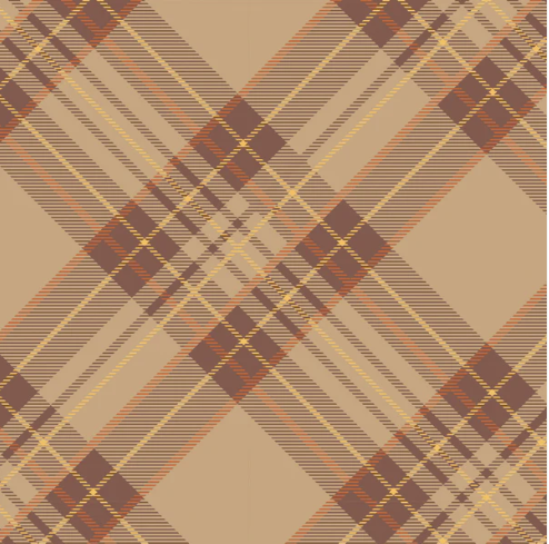 Autumn Plaid Cocktail Napkin