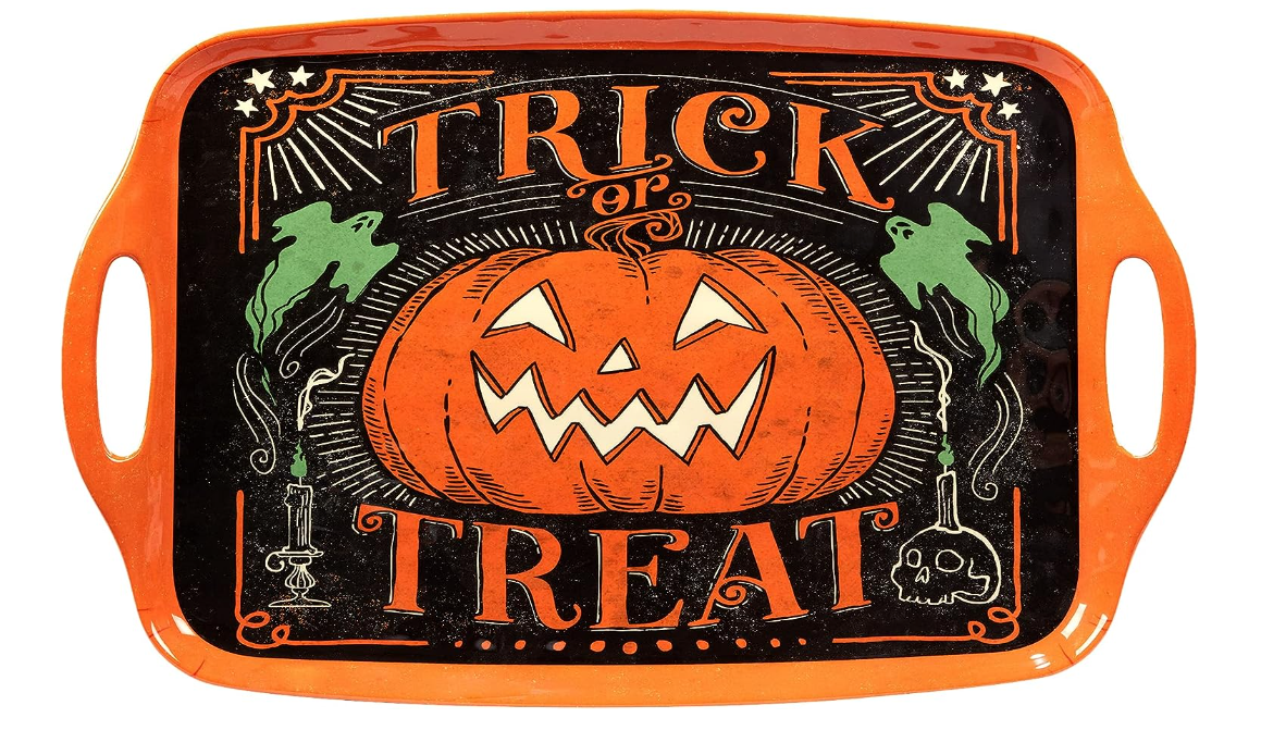 Scaredy Cat Melamine Rectangle Tray