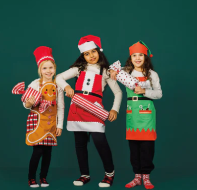 Child's Elf Apron/Hat Set