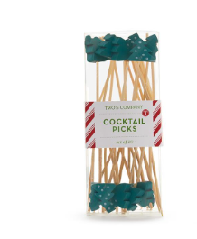 Tree Holiday Appetizer Pick Set