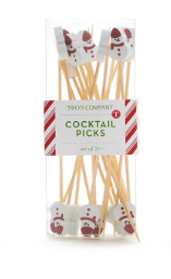 Snowman Holiday Appetizer Pick Set