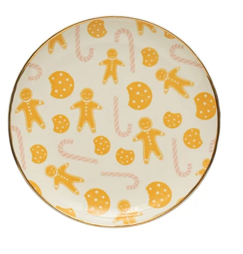 Holiday Gingerbread Man Plate