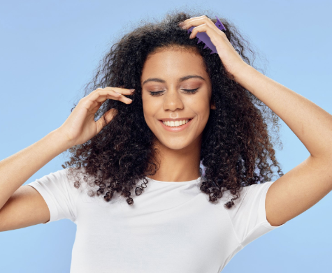 Love Your Locks Wet/Dry Scalp Massager | Purple