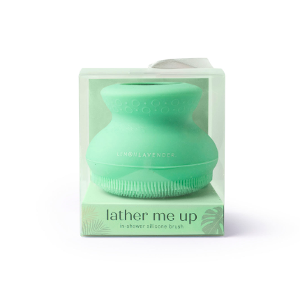 Lather Me Up Silicone Shower Brush | Green