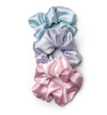 Mane Squeeze Satin Scrunchie Set | Light Hues