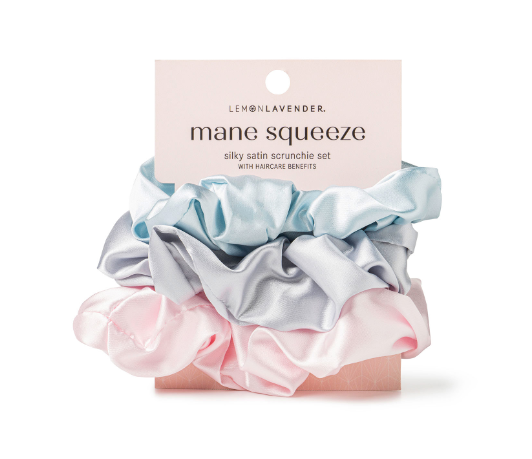 Mane Squeeze Satin Scrunchie Set | Light Hues
