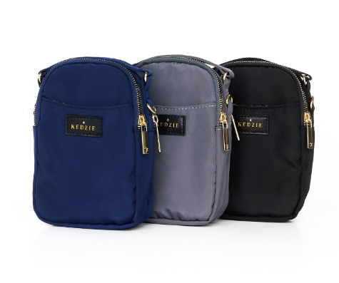 Gray Crossbody Bag
