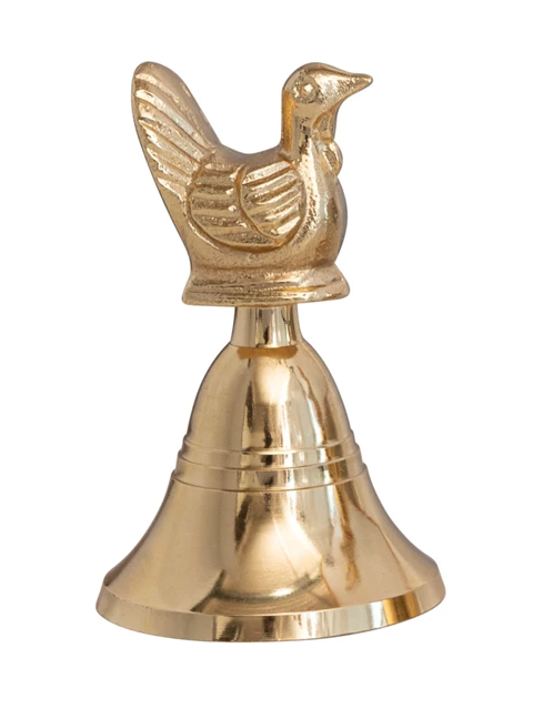 4" Brass Bell w/Turkey