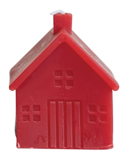 3.5" Red House Candle | Medium